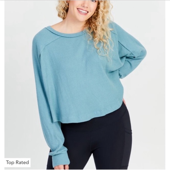 New Altar’d state oversized soft ribbed knit long sleeve top - Picture 1 of 5